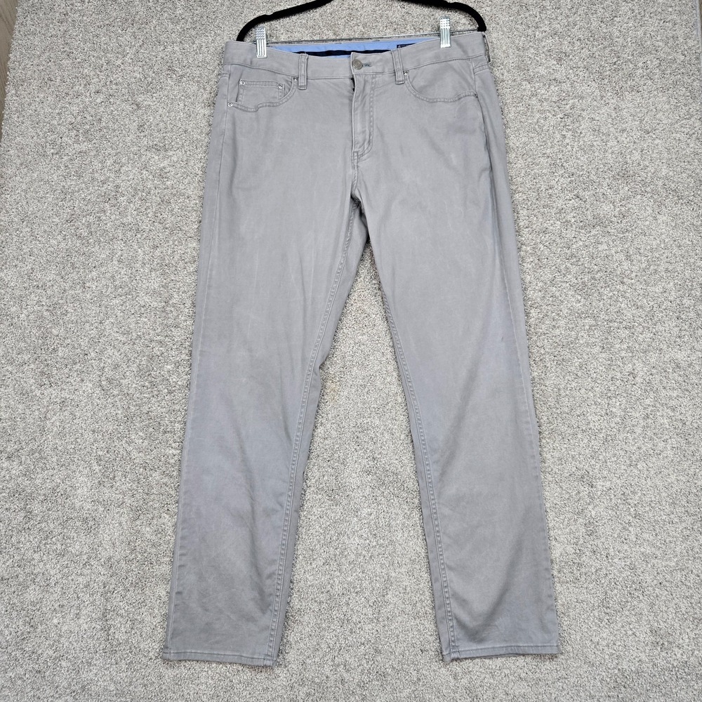 Vineyard‎ Vines 5-Pocket Pants Mens 34x30 gray lightweight stretch